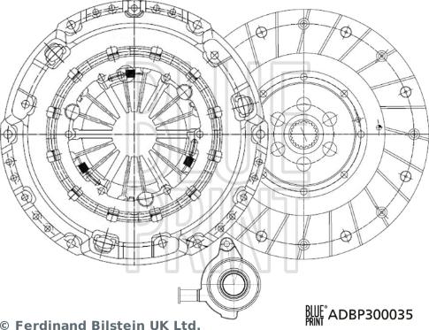 Blue Print ADBP300035 - Kytkinpaketti inparts.fi