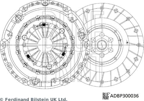 Blue Print ADBP300036 - Kytkinpaketti inparts.fi