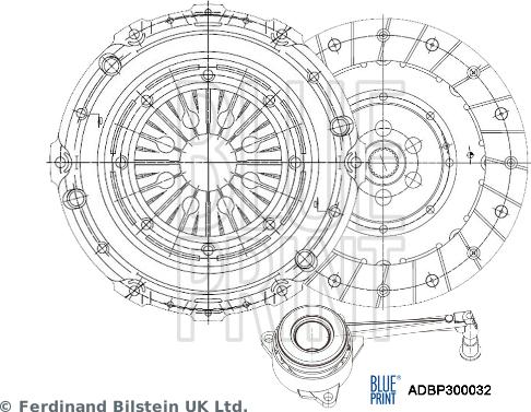 Blue Print ADBP300032 - Kytkinpaketti inparts.fi