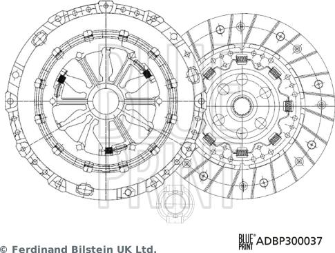 Blue Print ADBP300037 - Kytkinpaketti inparts.fi