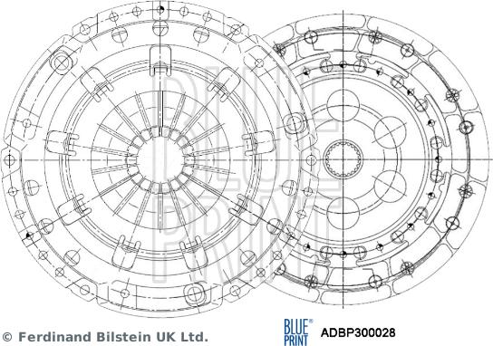 Blue Print ADBP300028 - Kytkinpaketti inparts.fi