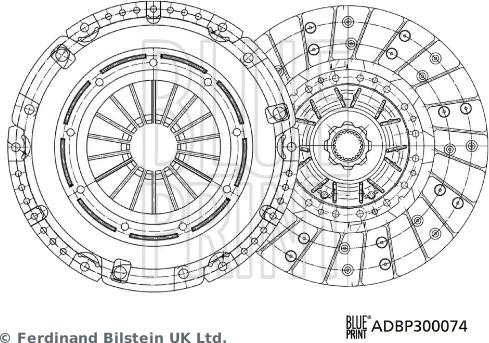 Blue Print ADBP300074 - Kytkinpaketti inparts.fi