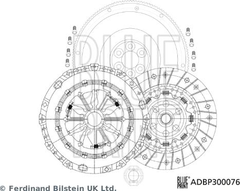 Blue Print ADBP300076 - Kytkinpaketti inparts.fi