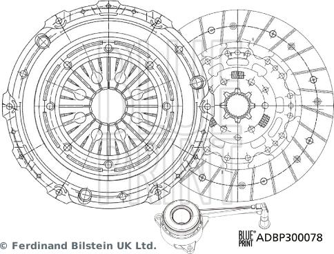 Blue Print ADBP300078 - Kytkinpaketti inparts.fi