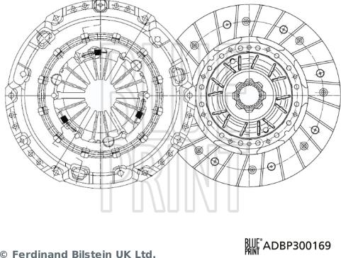 Blue Print ADBP300169 - Kytkinpaketti inparts.fi