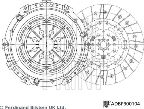 Blue Print ADBP300104 - Kytkinpaketti inparts.fi