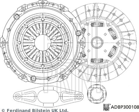 Blue Print ADBP300108 - Kytkinpaketti inparts.fi