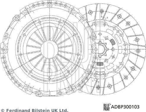 Blue Print ADBP300103 - Kytkinpaketti inparts.fi