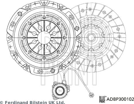 Blue Print ADBP300102 - Kytkinpaketti inparts.fi