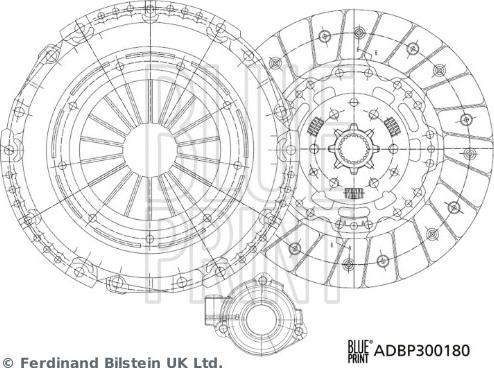 Blue Print ADBP300180 - Kytkinpaketti inparts.fi