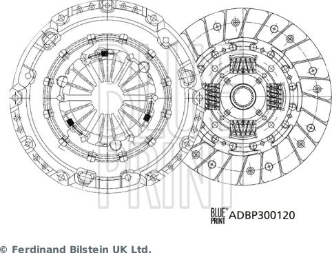 Blue Print ADBP300120 - Kytkinpaketti inparts.fi