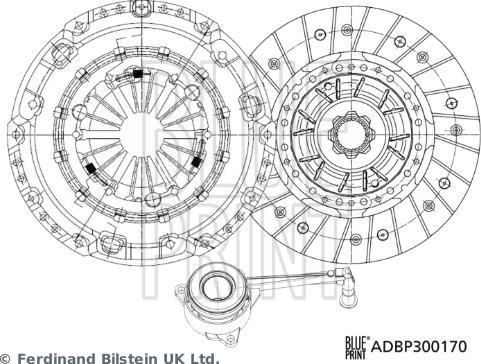 Blue Print ADBP300170 - Kytkinpaketti inparts.fi