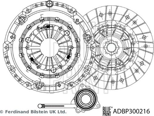 Blue Print ADBP300216 - Kytkinpaketti inparts.fi