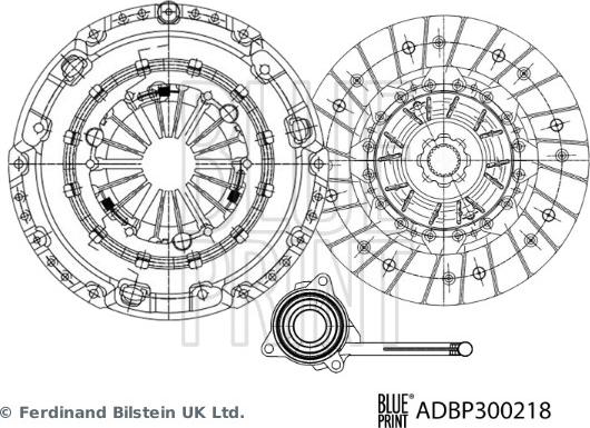 Blue Print ADBP300218 - Kytkinpaketti inparts.fi