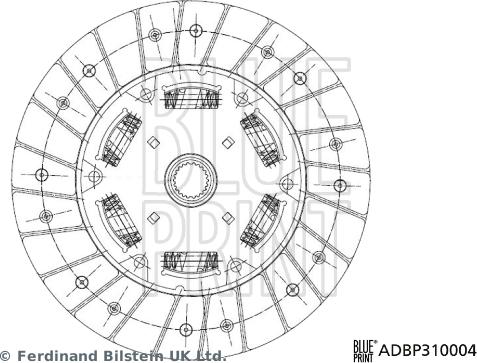 Blue Print ADBP310004 - Kytkinlevy inparts.fi