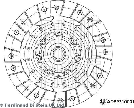 Blue Print ADBP310001 - Kytkinlevy inparts.fi