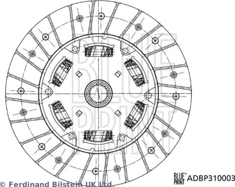 Blue Print ADBP310003 - Kytkinlevy inparts.fi