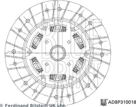 Blue Print ADBP310018 - Kytkinlevy inparts.fi