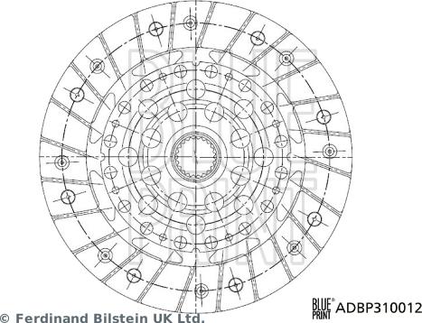 Blue Print ADBP310012 - Kytkinlevy inparts.fi