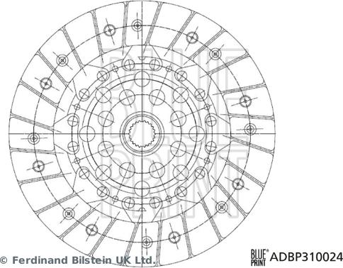 Blue Print ADBP310024 - Kytkinlevy inparts.fi