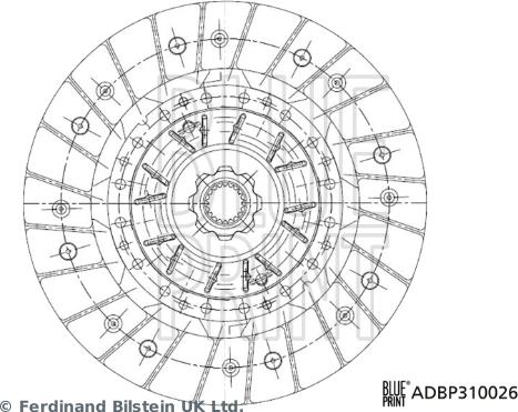 Blue Print ADBP310026 - Kytkinlevy inparts.fi