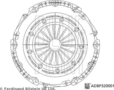 Blue Print ADBP320001 - Kytkimen painelevy inparts.fi