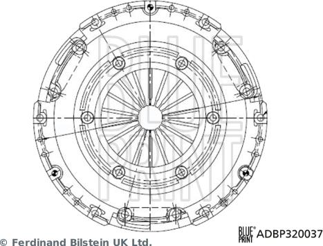 Blue Print ADBP320037 - Kytkimen painelevy inparts.fi