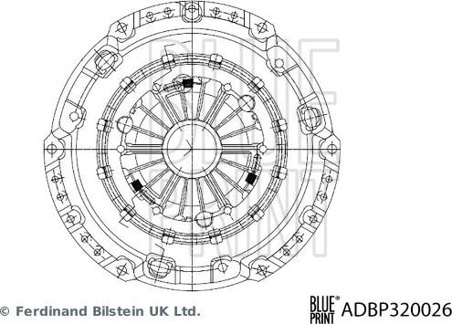 Blue Print ADBP320026 - Kytkimen painelevy inparts.fi