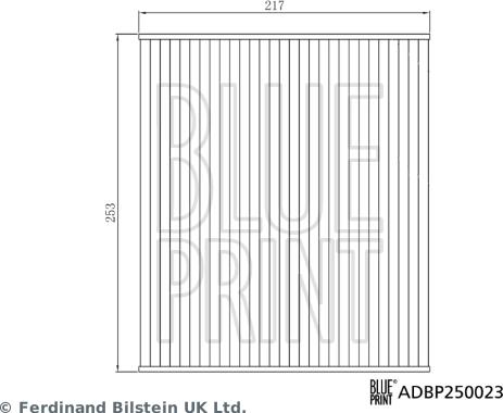 Blue Print ADBP250023 - Suodatin, sisäilma inparts.fi