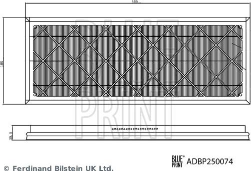 Blue Print ADBP250074 - Suodatin, sisäilma inparts.fi