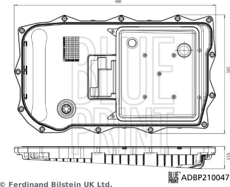 Blue Print ADBP210047 - Hydrauliikkasuodatin, automaattivaihteisto inparts.fi