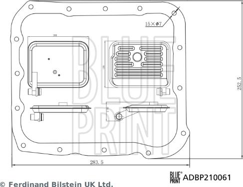 Blue Print ADBP210061 - Hydrauliikkasuodatin, automaattivaihteisto inparts.fi