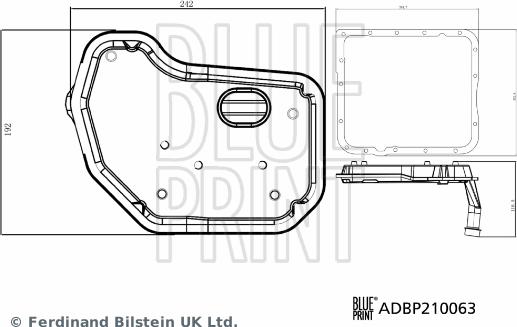 Blue Print ADBP210063 - Hydrauliikkasuodatin, automaattivaihteisto inparts.fi