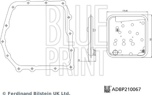 Blue Print ADBP210067 - Hydrauliikkasuodatin, automaattivaihteisto inparts.fi