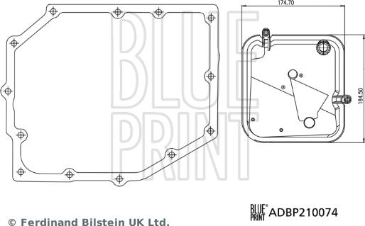 Blue Print ADBP210074 - Hydrauliikkasuodatin, automaattivaihteisto inparts.fi