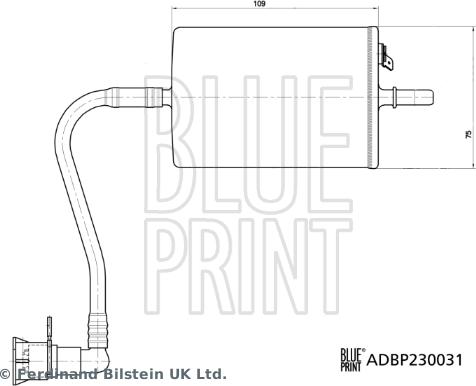 Blue Print ADBP230031 - Polttoainesuodatin inparts.fi