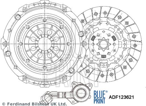 Blue Print ADF123621 - Kytkinpaketti inparts.fi