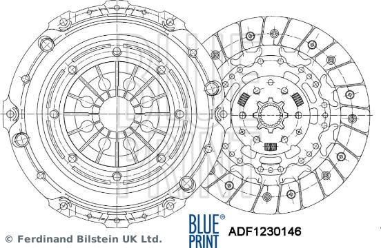 Blue Print ADF1230146 - Kytkinpaketti inparts.fi