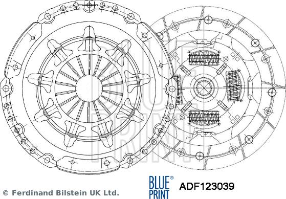 Blue Print ADF123039 - Kytkinpaketti inparts.fi