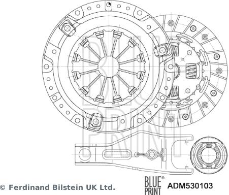 Blue Print ADM530103 - Kytkinpaketti inparts.fi