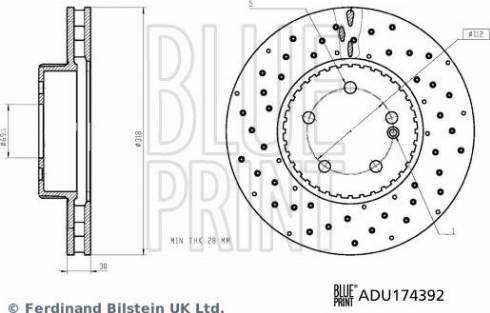 Blue Print ADU174392 - Jarrulevy inparts.fi