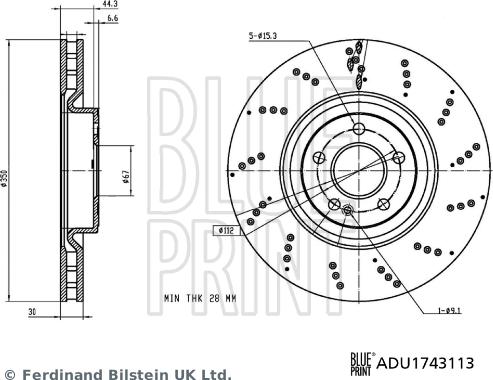 Blue Print ADU1743113 - Jarrulevy inparts.fi