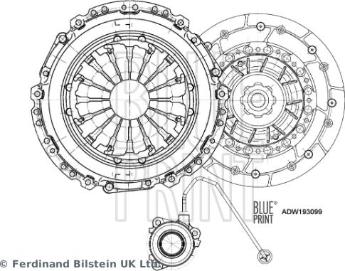 Blue Print ADW193099 - Kytkinpaketti inparts.fi