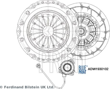 Blue Print ADW1930102 - Kytkinpaketti inparts.fi