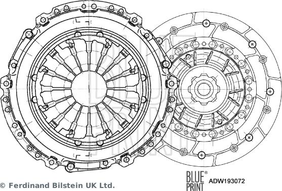 Blue Print ADW193072 - Kytkinpaketti inparts.fi