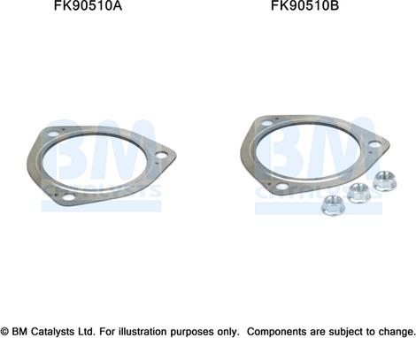 BM Catalysts FK90510 - Asennussarja, katalysaattori inparts.fi