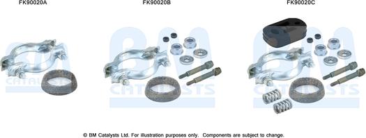 BM Catalysts FK90020 - Asennussarja, katalysaattori inparts.fi