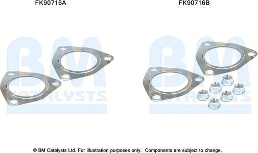 BM Catalysts FK90716 - Asennussarja, katalysaattori inparts.fi