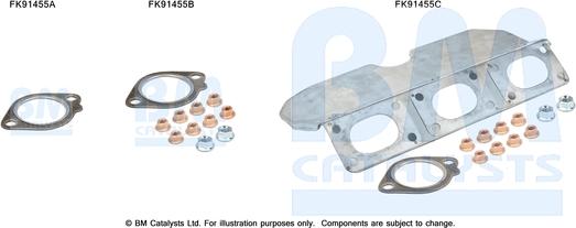 BM Catalysts FK91455 - Asennussarja, katalysaattori inparts.fi