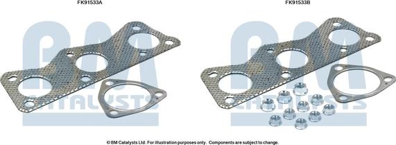 BM Catalysts FK91533 - Asennussarja, katalysaattori inparts.fi